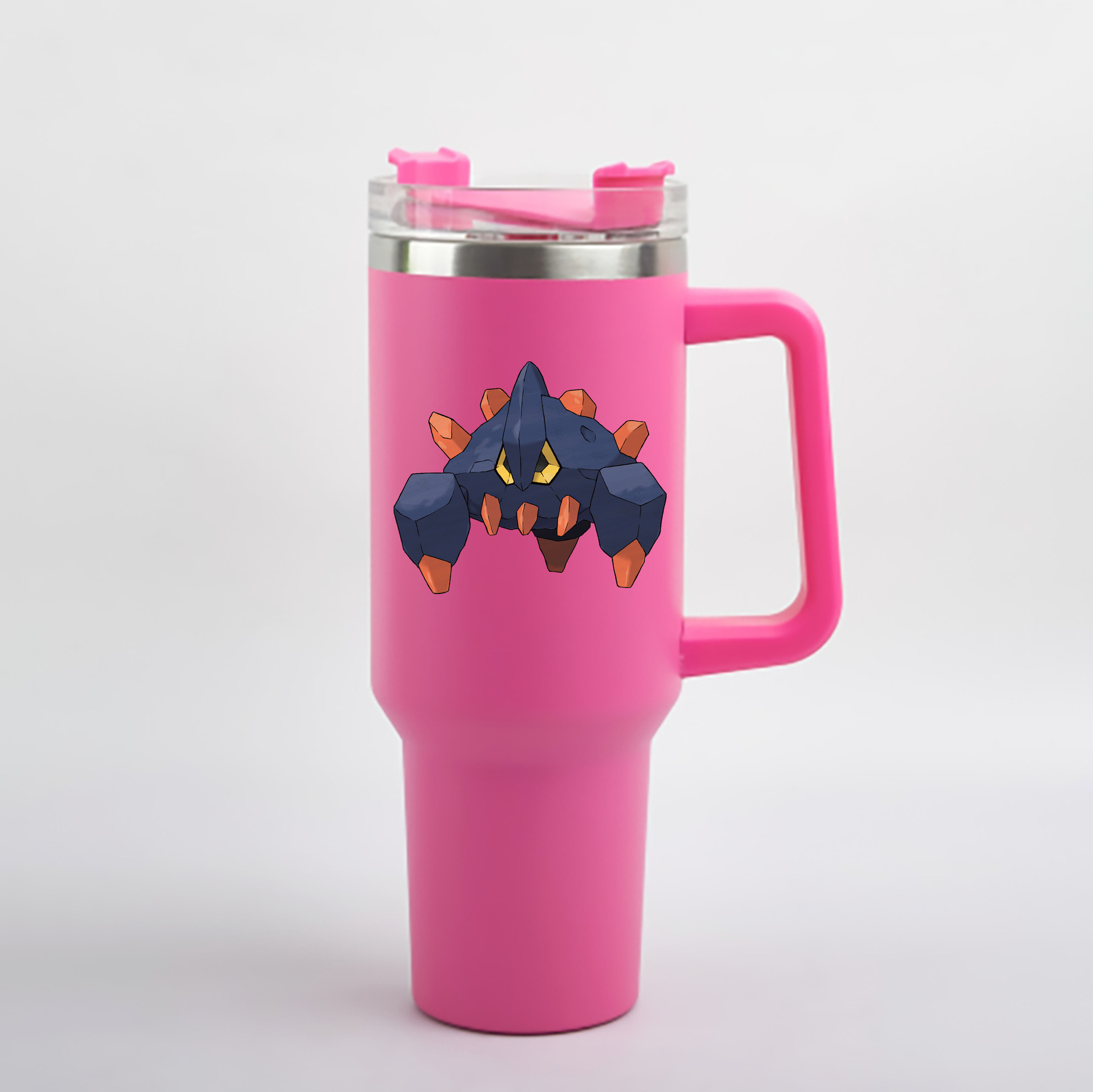 （画像用） ポケットモンスター Pokémon 1200mL車用タンブラー - クリスタルステッカー（プラスチックストロー付き）